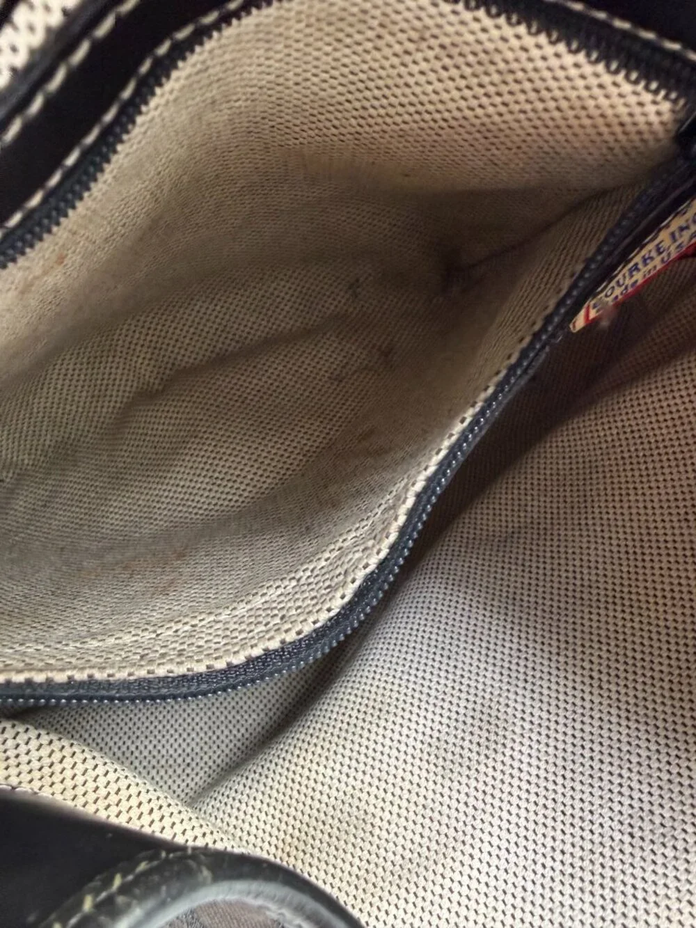 Vintage Dooney & Bourke Signature Black Hobo Bag